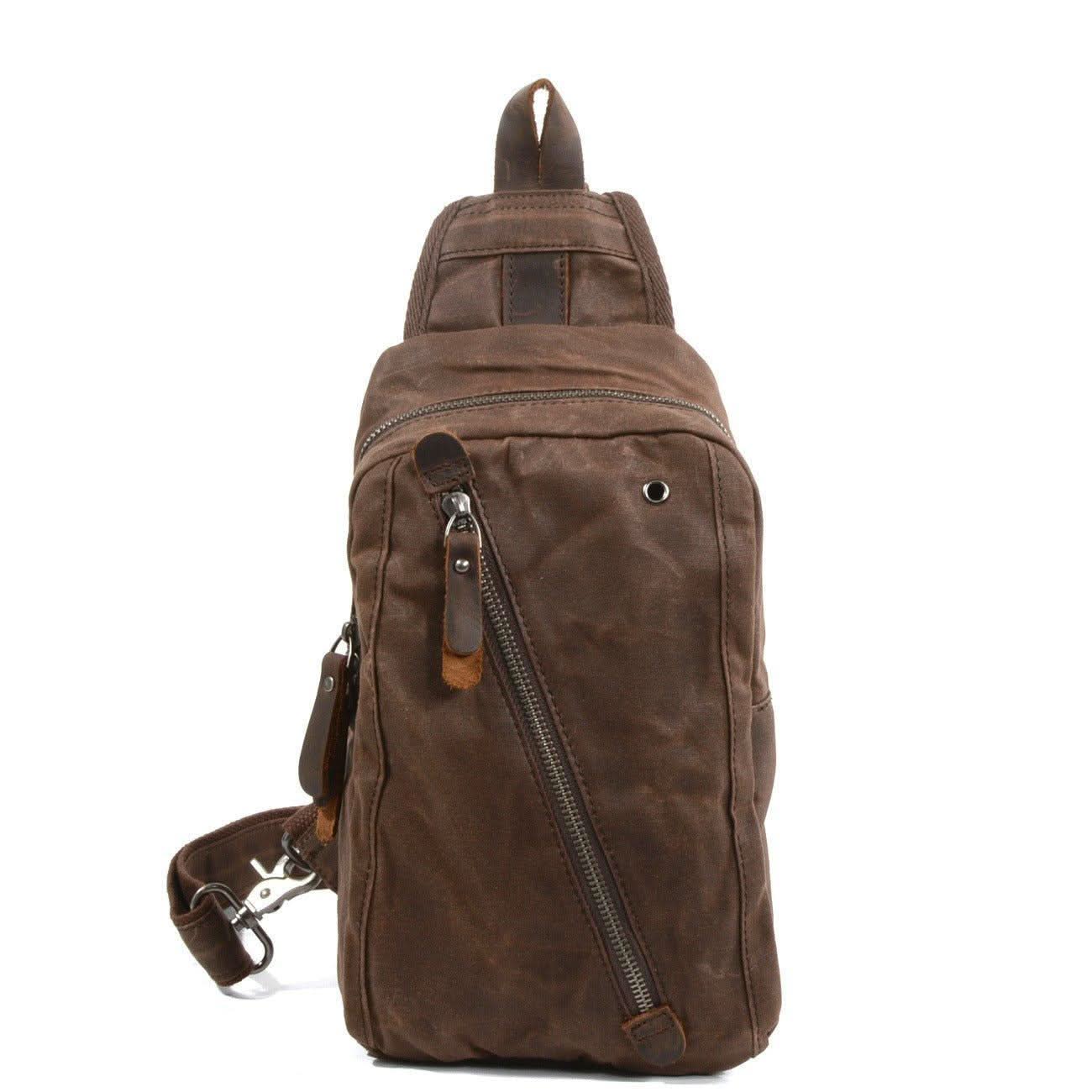 Sac à Dos Femme en Toile Cirée RUGVANA | Élégance Imperméable pour un Style Actif et Organisé 0