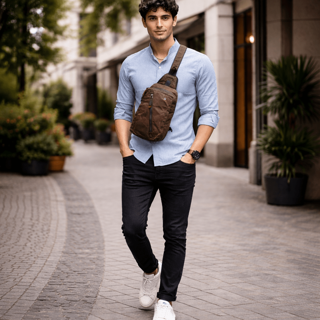 Sac à Dos Femme en Toile Cirée RUGVANA | Élégance Imperméable pour un Style Actif et Organisé 3