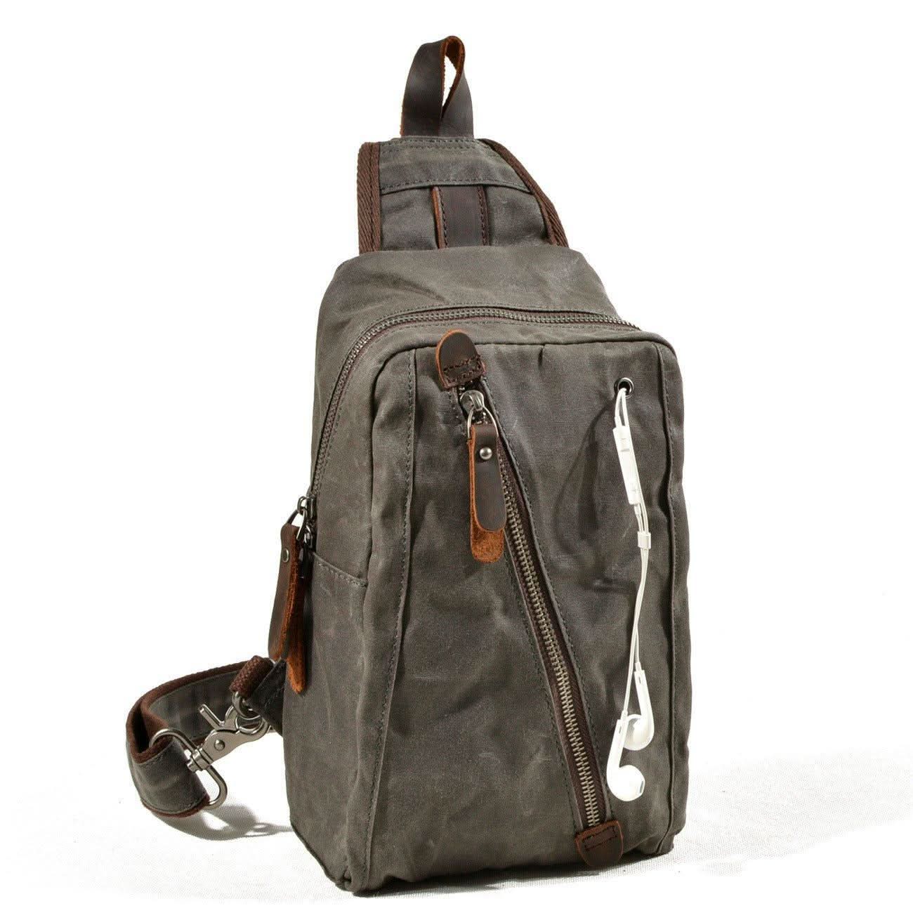 Sac à Dos Femme en Toile Cirée RUGVANA | Élégance Imperméable pour un Style Actif et Organisé 9