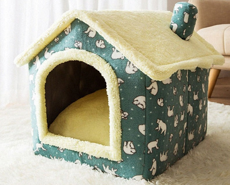 FluffyHaven - Maisonnette Douillette pour Animaux