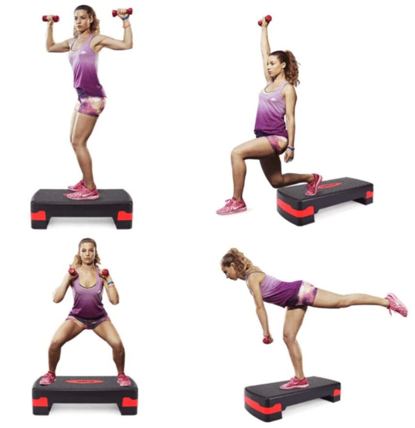 Steprise Stepper Fitness Ajustable Entraînement Maison