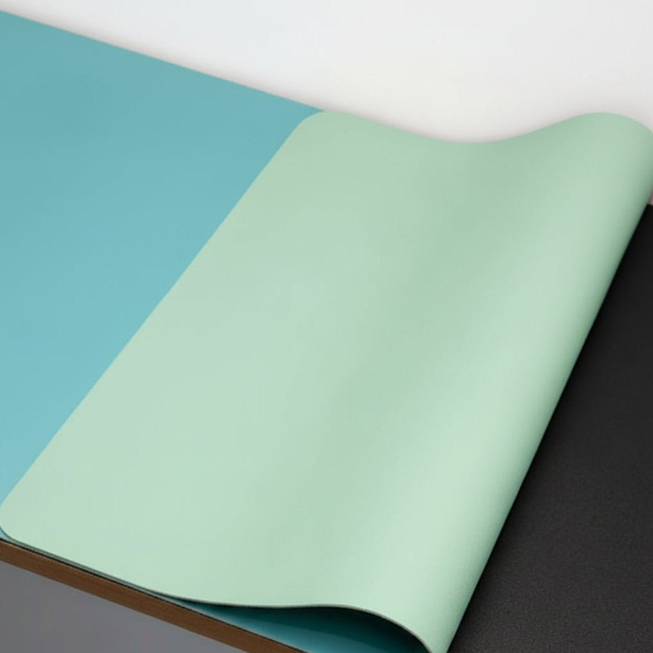 PU Leather Desk Mat with Non-Slip Backing