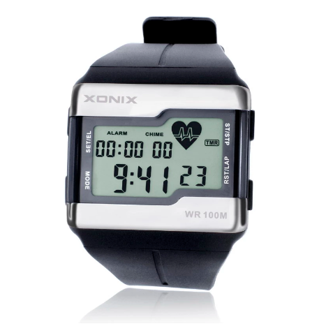 Montre digitale multifonction avec cardiofréquencemètre
