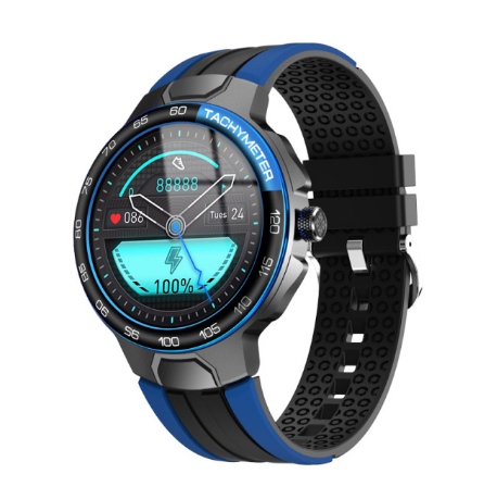 Montre connectée sport ronde IP68 en alliage de zinc