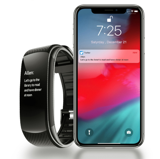 Bracelet connecté pour enfant avec podomètre
