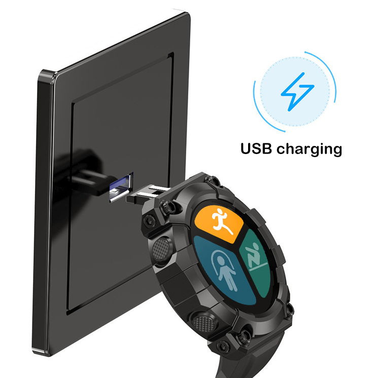 Montre connectée pour homme IP67, écran 1,44 pouce