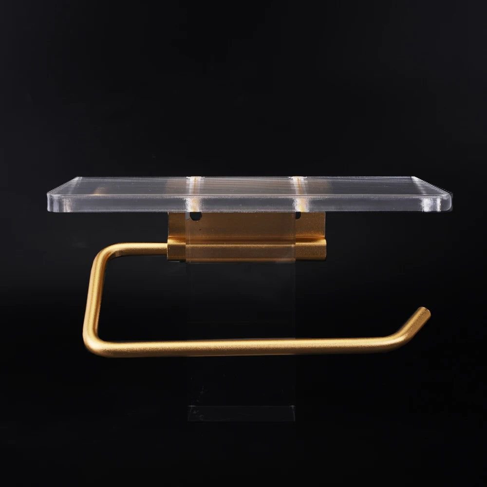 Porte-papier toilette mural avec tablette