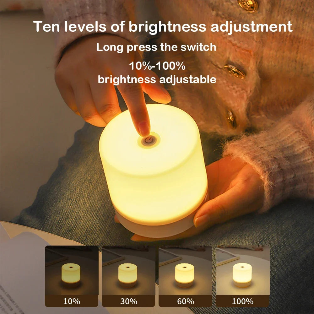 Veilleuse LED compacte à variation tactile, USB