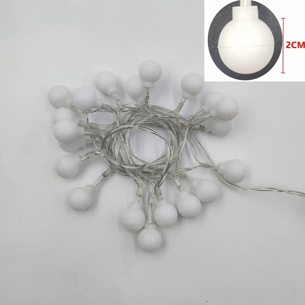 Xmass Glow - Guirlande LED Blanc Chaud, 3 Mètres