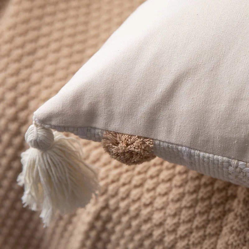 Lumière - Housse de Coussin Capitonnée Élégante