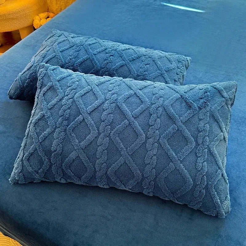 Textured Velvet-Feel Pillowcase Set of 2