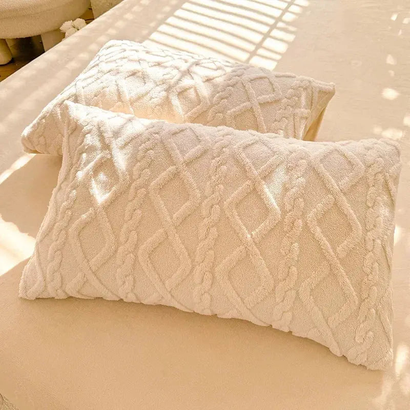 Textured Velvet-Feel Pillowcase Set of 2