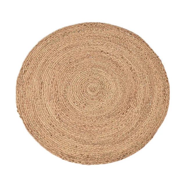 GreenWeave - Tapis Rond en Fibres Végétales