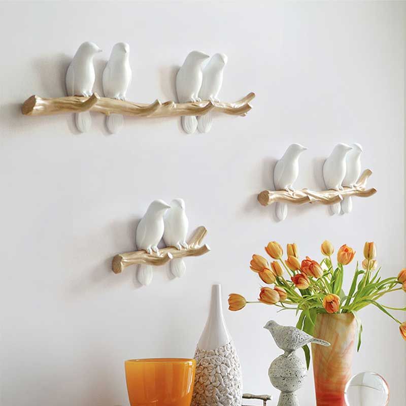 Décoration murale oiseaux sur branche