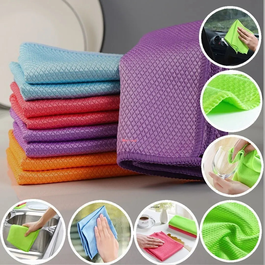 Reusable Cleaning Cloths, Pack of 5 or 10