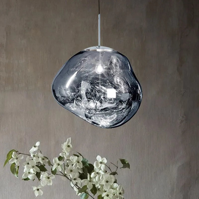 Suspension Design Organique en Verre Translucide | Élégance Contemporaine pour une Ambiance Accueillante 10