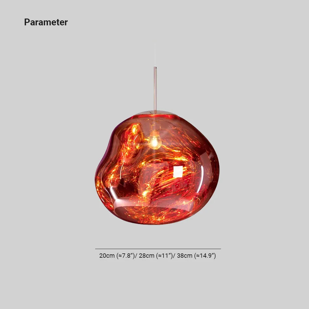 Suspension Design Organique en Verre Translucide | Élégance Contemporaine pour une Ambiance Accueillante 3