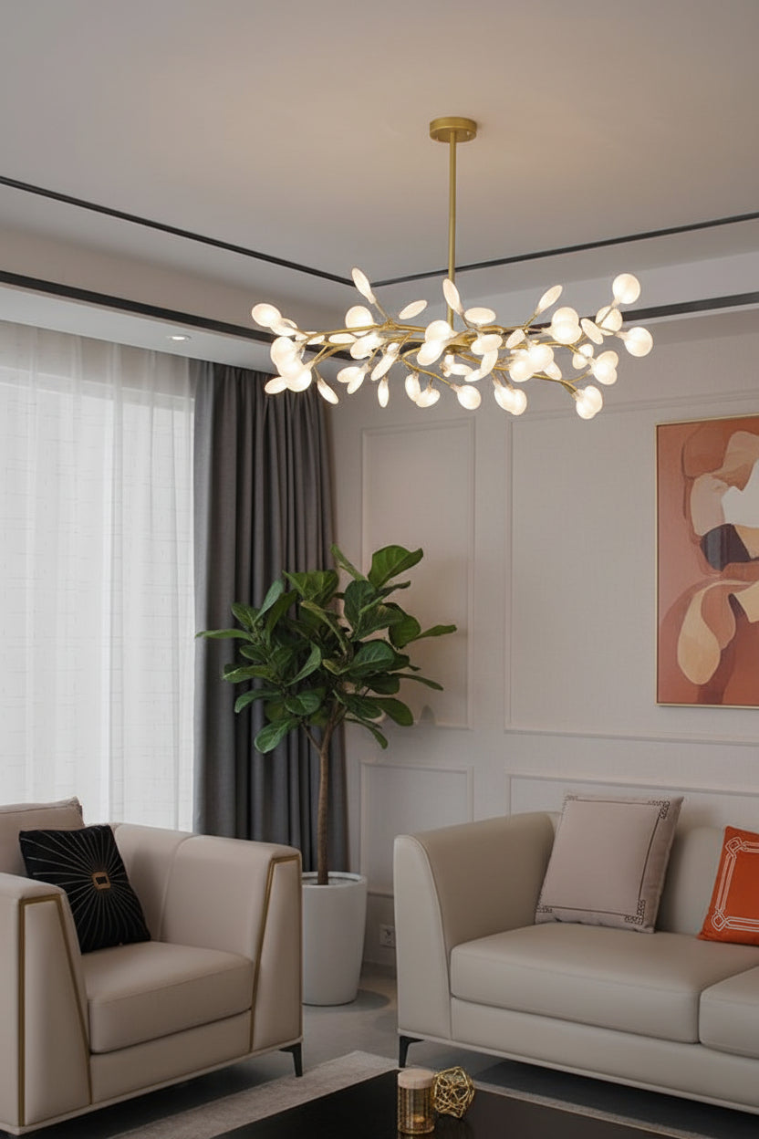 Suspension Design Scandinave en Métal et Verre | Élégance Minimaliste pour une Ambiance Chaleureuse 3