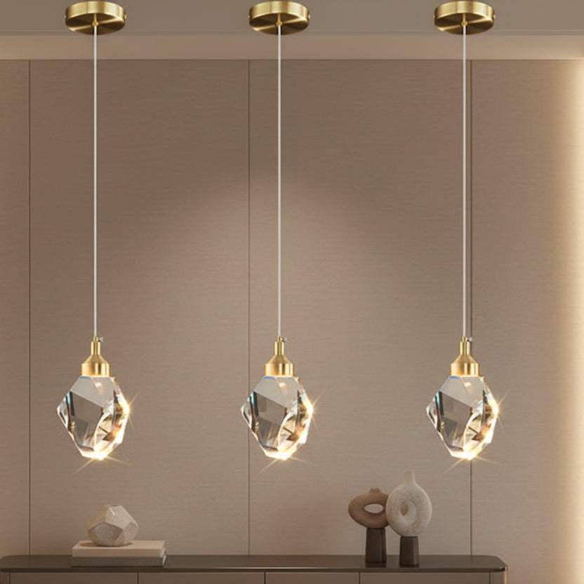 Suspension Élégante en Cristal : Lumière et Luxe Modernes 3