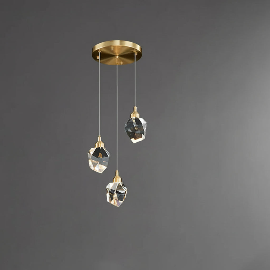 Suspension Élégante en Cristal : Lumière et Luxe Modernes 6