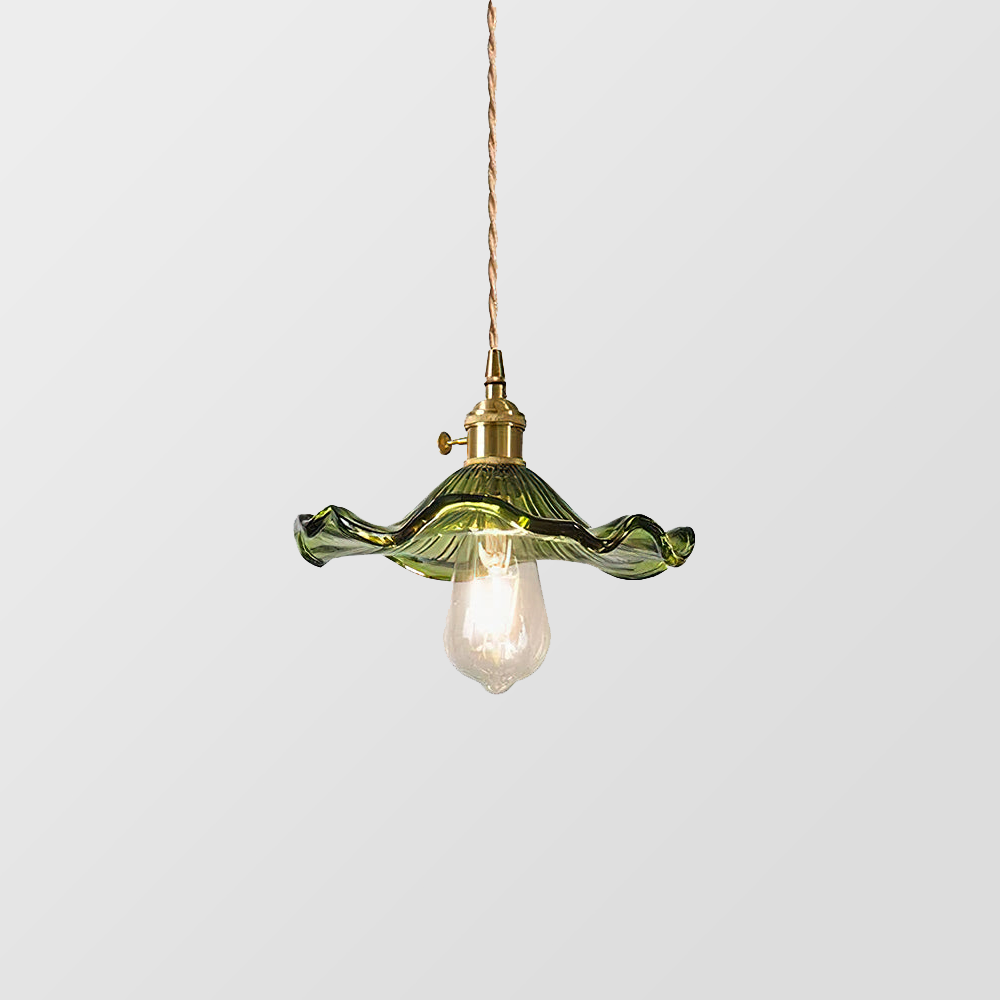 Suspension Élégante en Verre Fleuri – Design Hibiscus 5