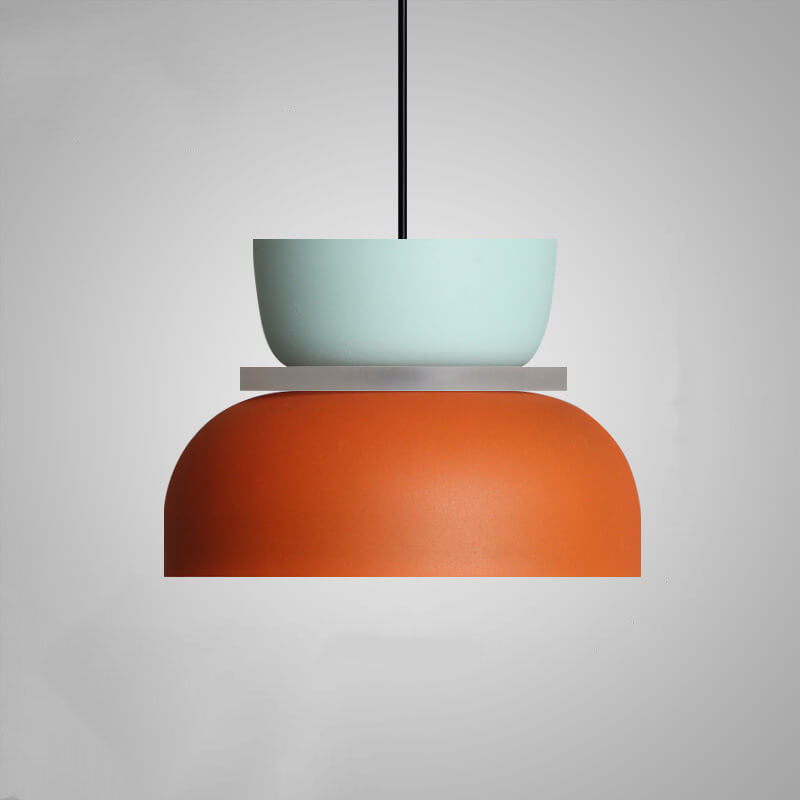 Suspension Lumineuse Scandinave Élégante en Métal Coloré 10