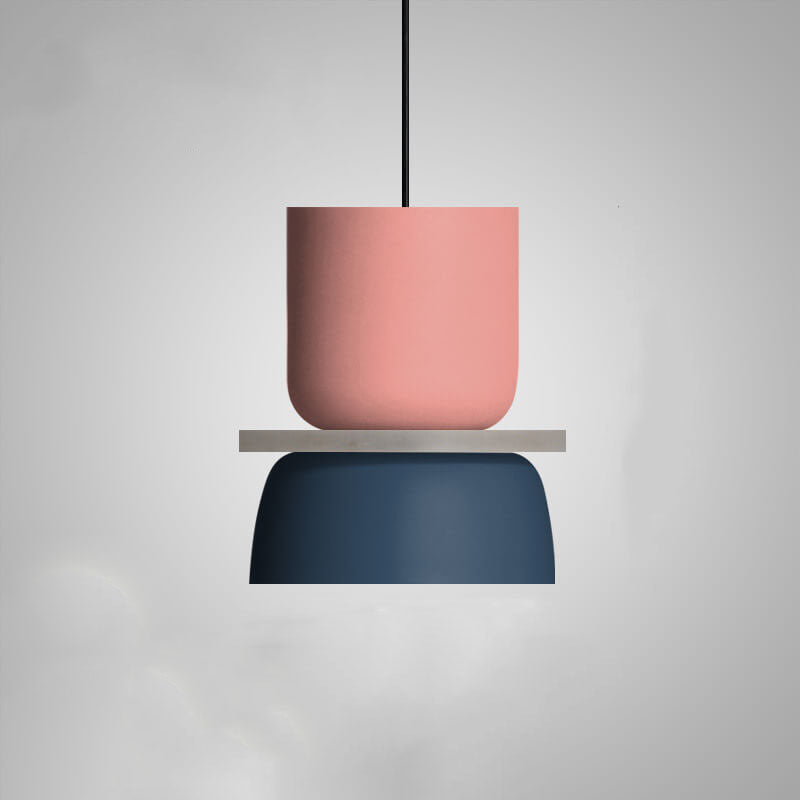 Suspension Lumineuse Scandinave Élégante en Métal Coloré 5