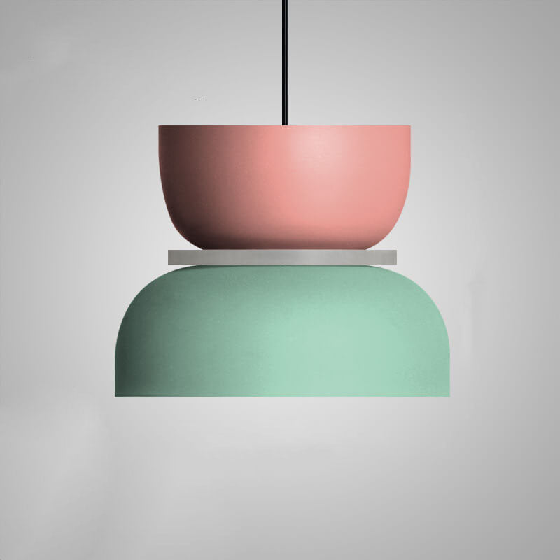 Suspension Lumineuse Scandinave Élégante en Métal Coloré 7