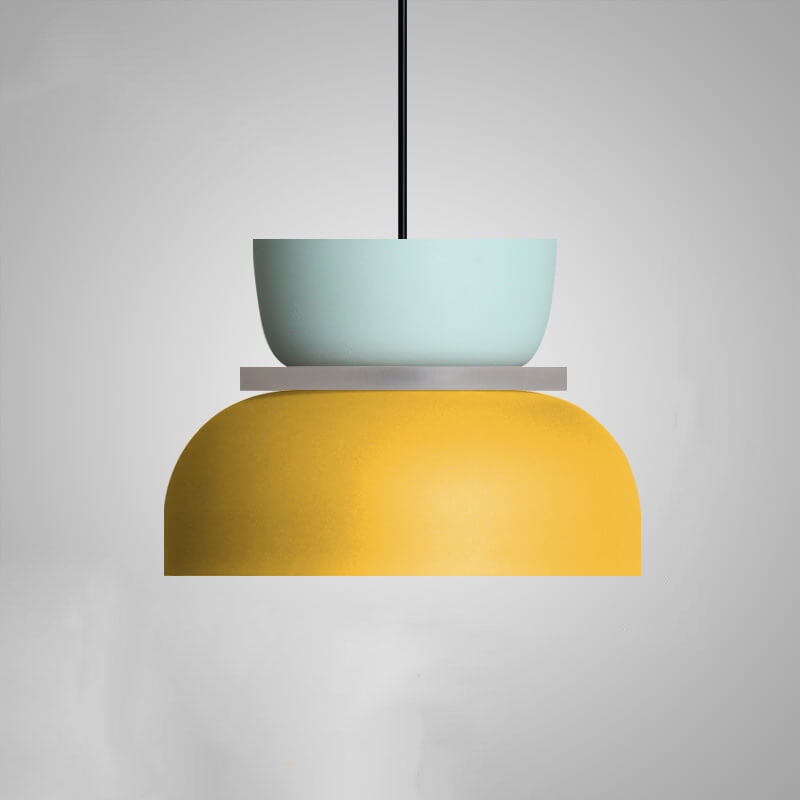 Suspension Lumineuse Scandinave Élégante en Métal Coloré 8