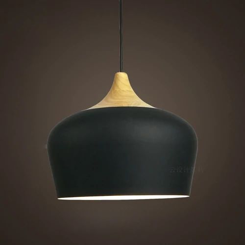 Suspensions Élégantes en Bois et Métal – Design Rétro Pastel 3