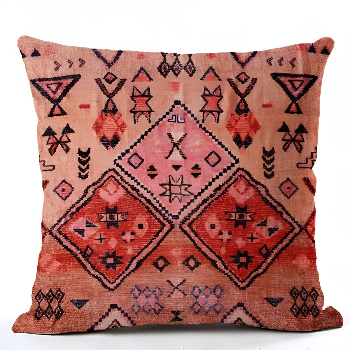 Kilim Linen Cushion Cover, Bohemian Style