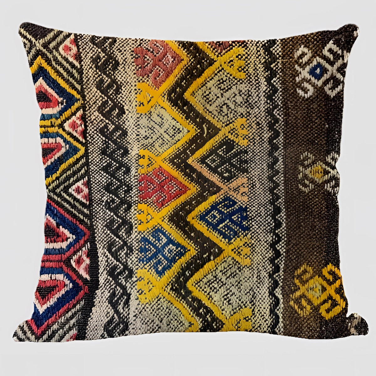 Kilim Linen Cushion Cover, Bohemian Style