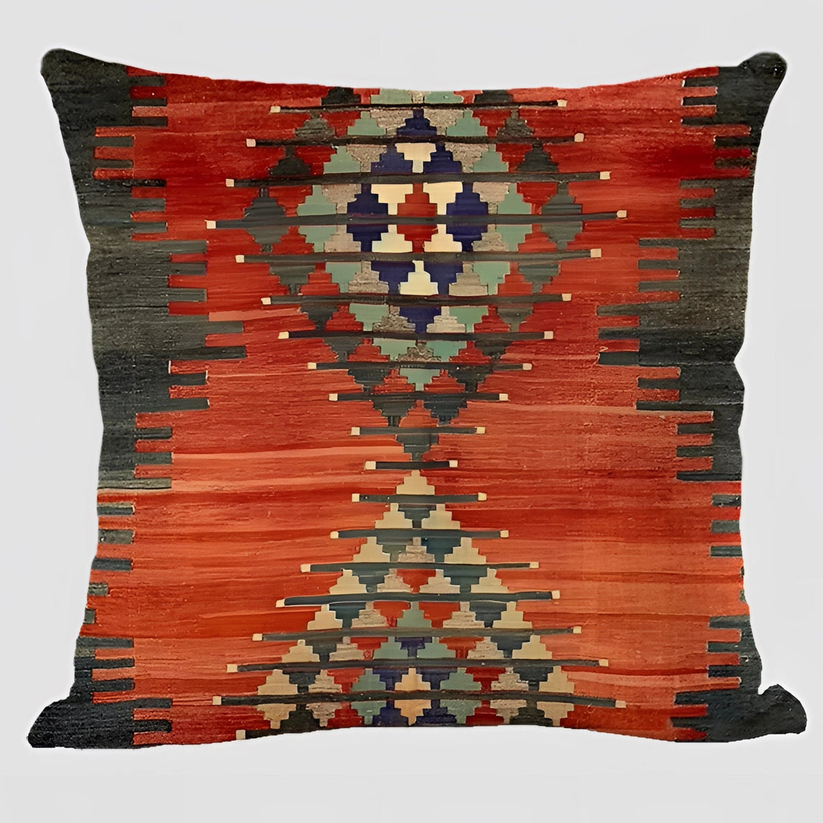 Kilim Linen Cushion Cover, Bohemian Style