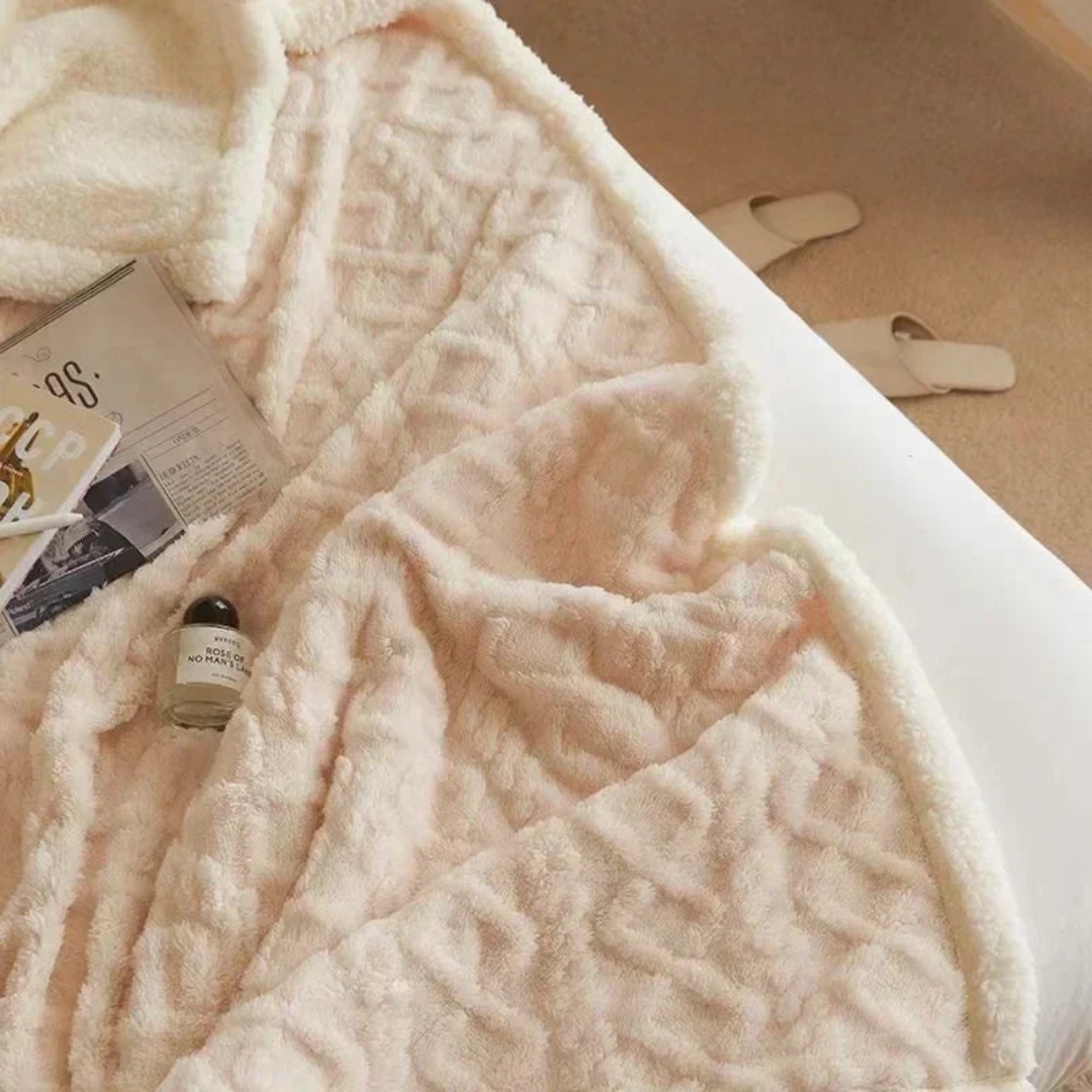 Thick Fleece Blanket - Reversible Sherpa Warmth 10