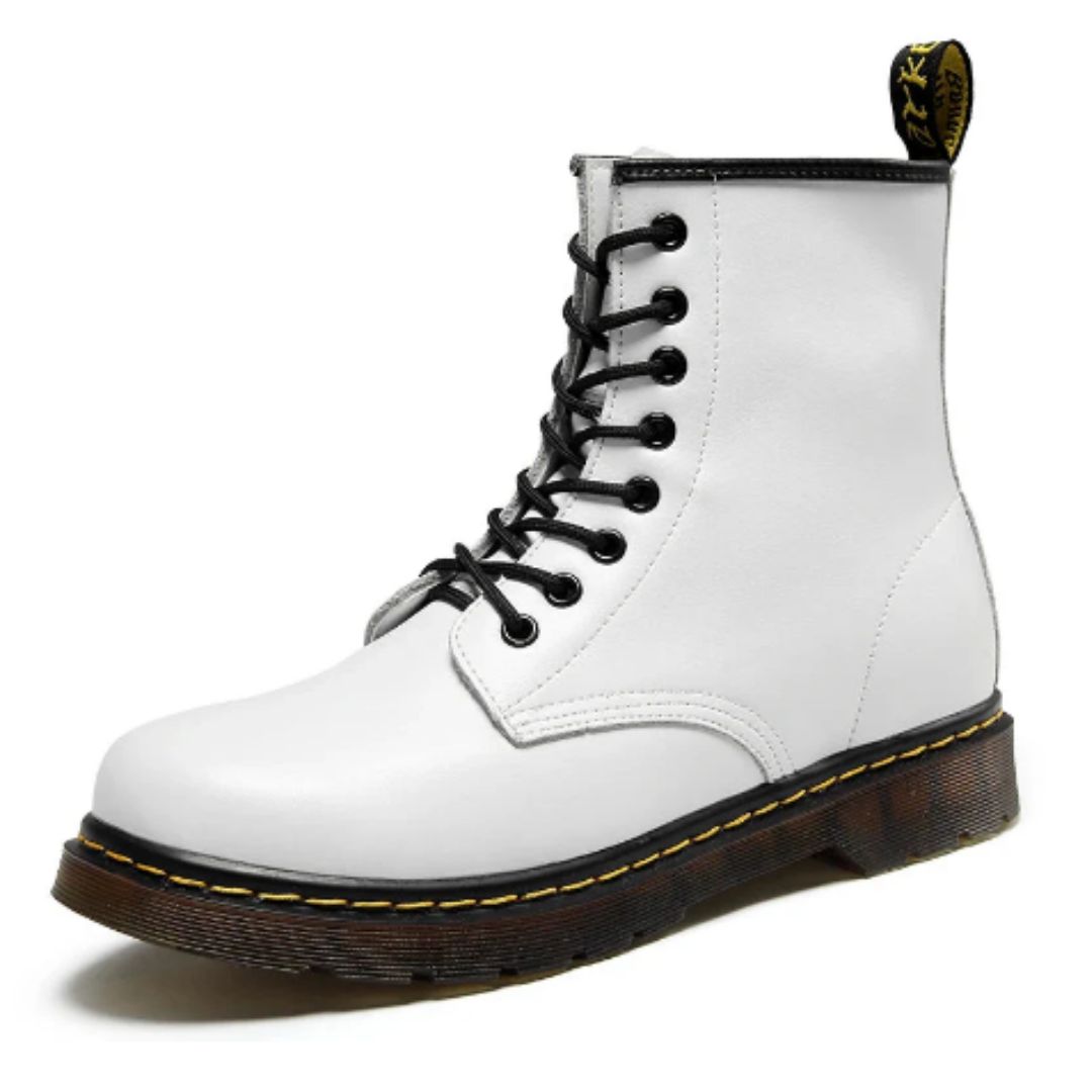 Unisex Winter Black Ankle Boots - Cozy Lace-Up Footwear for Cold Weather
