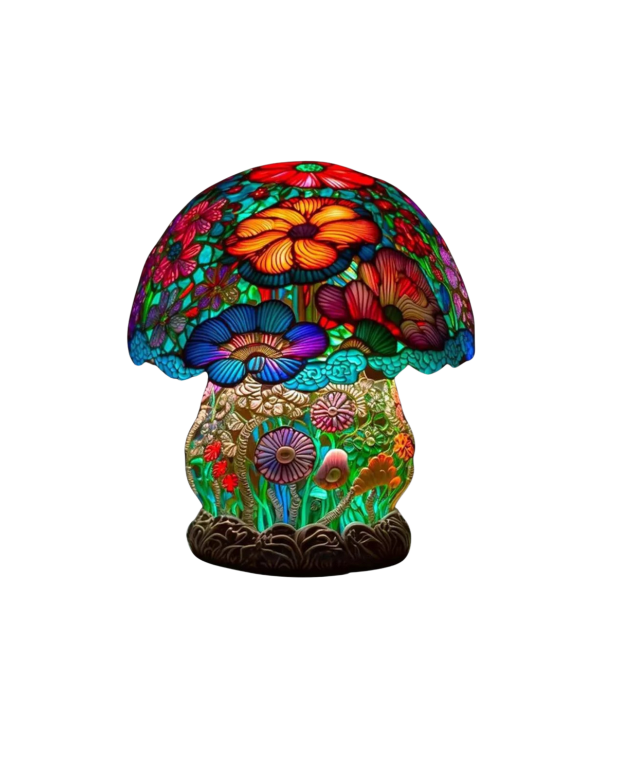 Lampe champignon en résine faite main