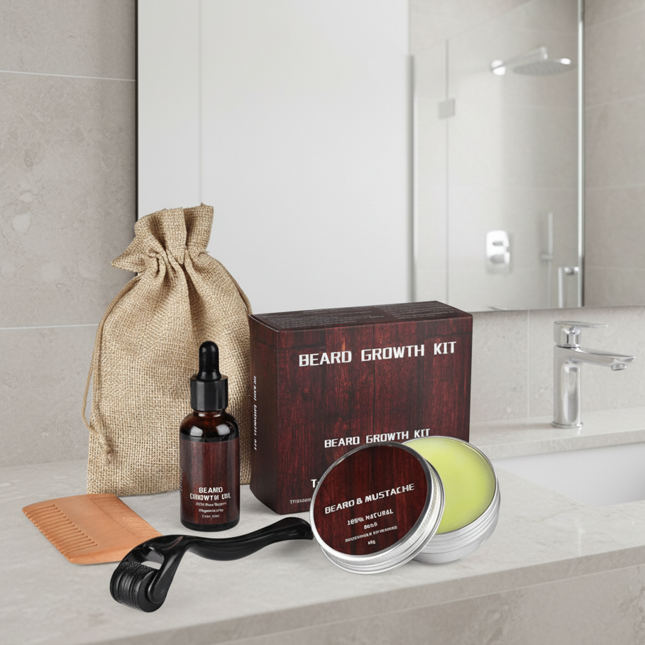 Movoglove Kit de Croissance pour Barbe Forte