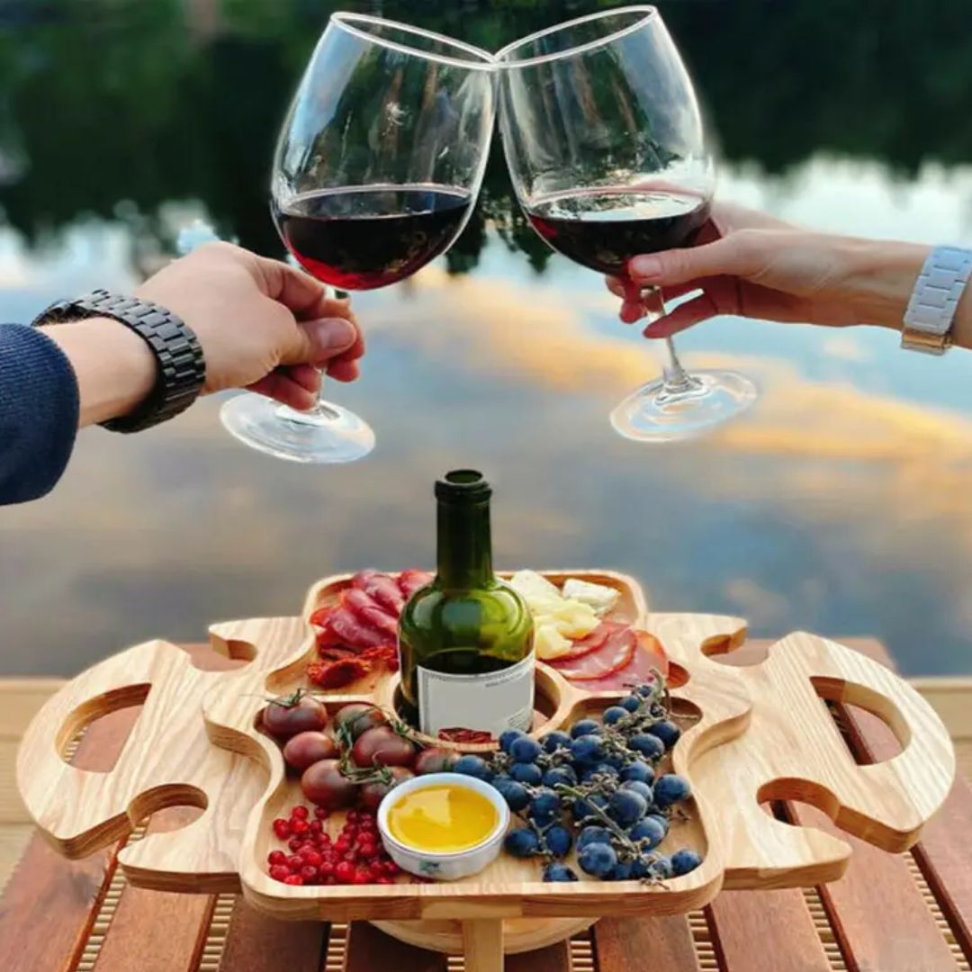 DualServe Rack - Support à Fruits et Verres Pliant