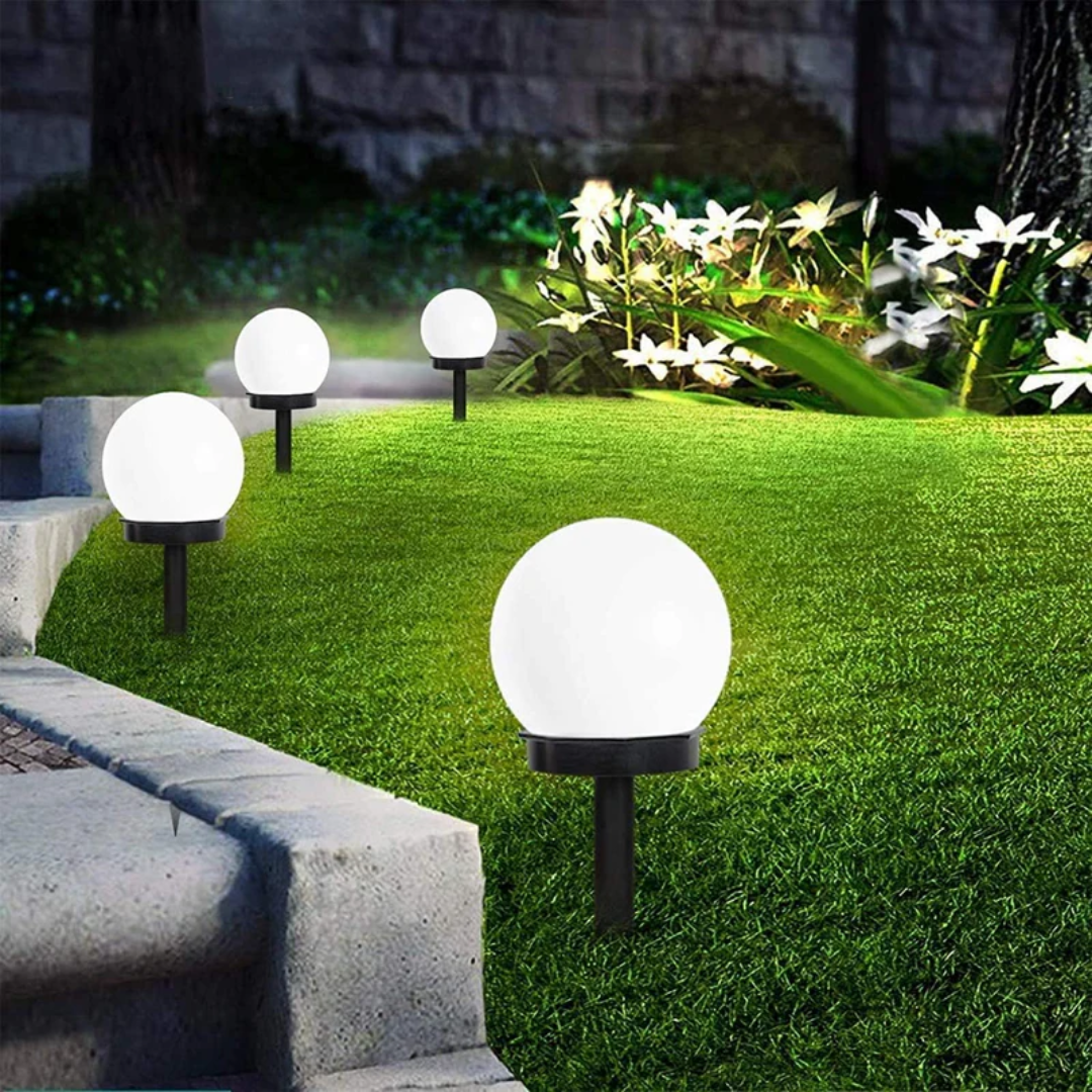 SunLuxe Orbs - Lampes Solaires de Jardin, Lot de 3