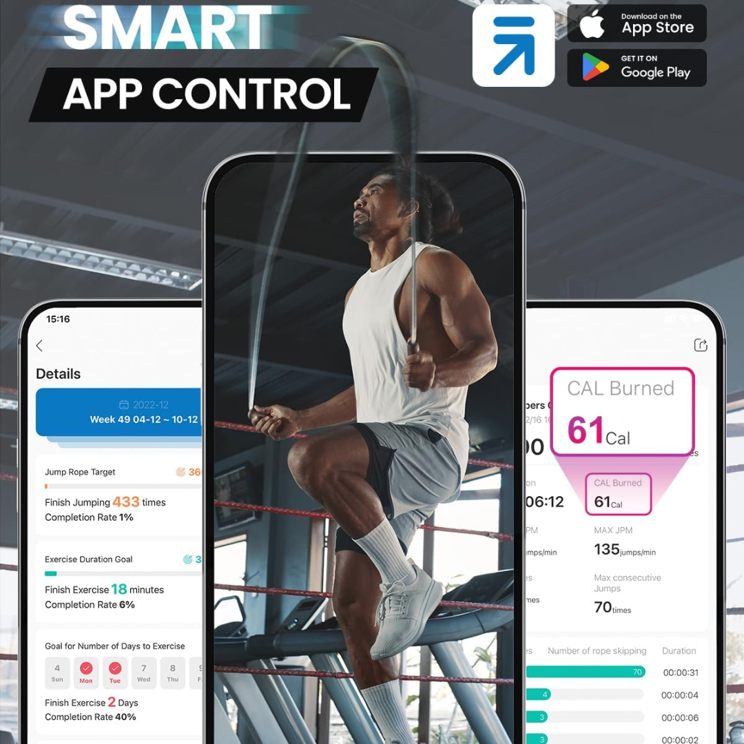 JumpFit – Corde Connectée sans Nœud
