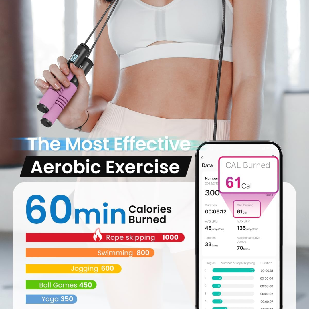JumpFit – Corde Connectée sans Nœud