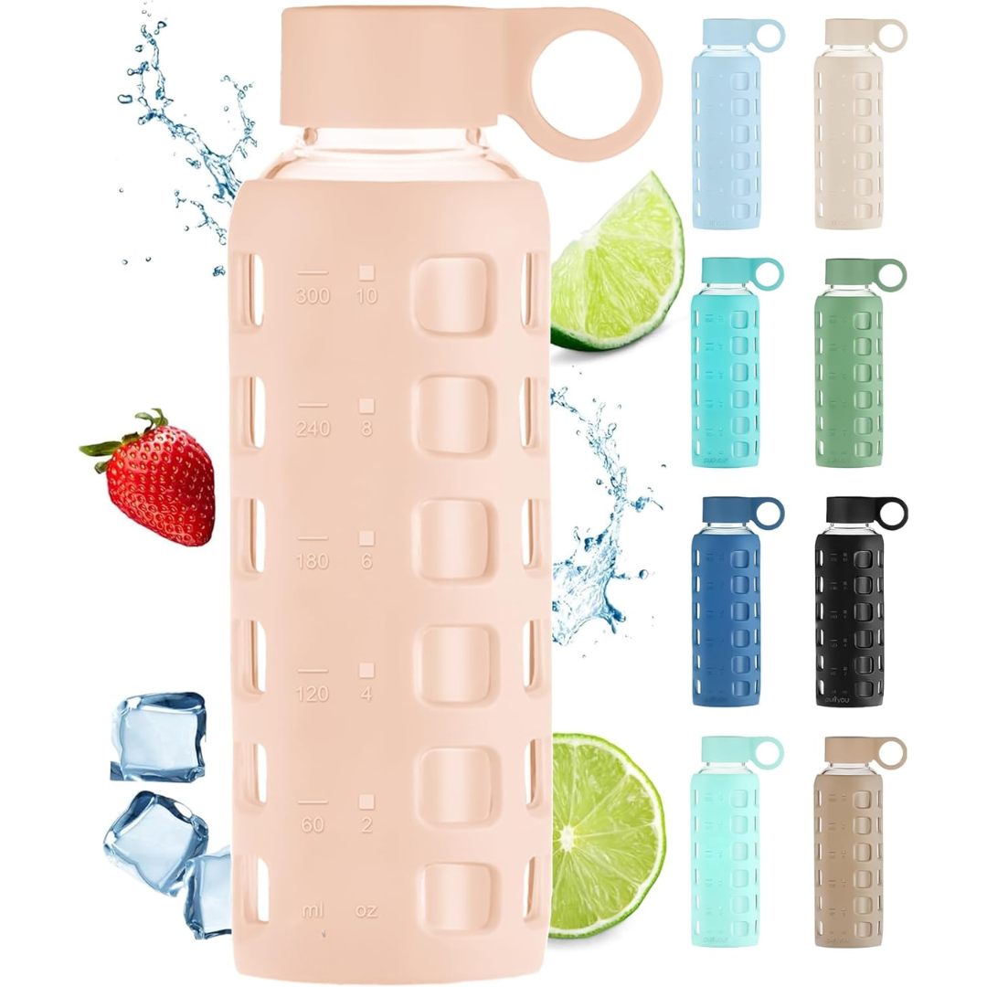HydraFlow – Gourde Verre Indicateur de Temps