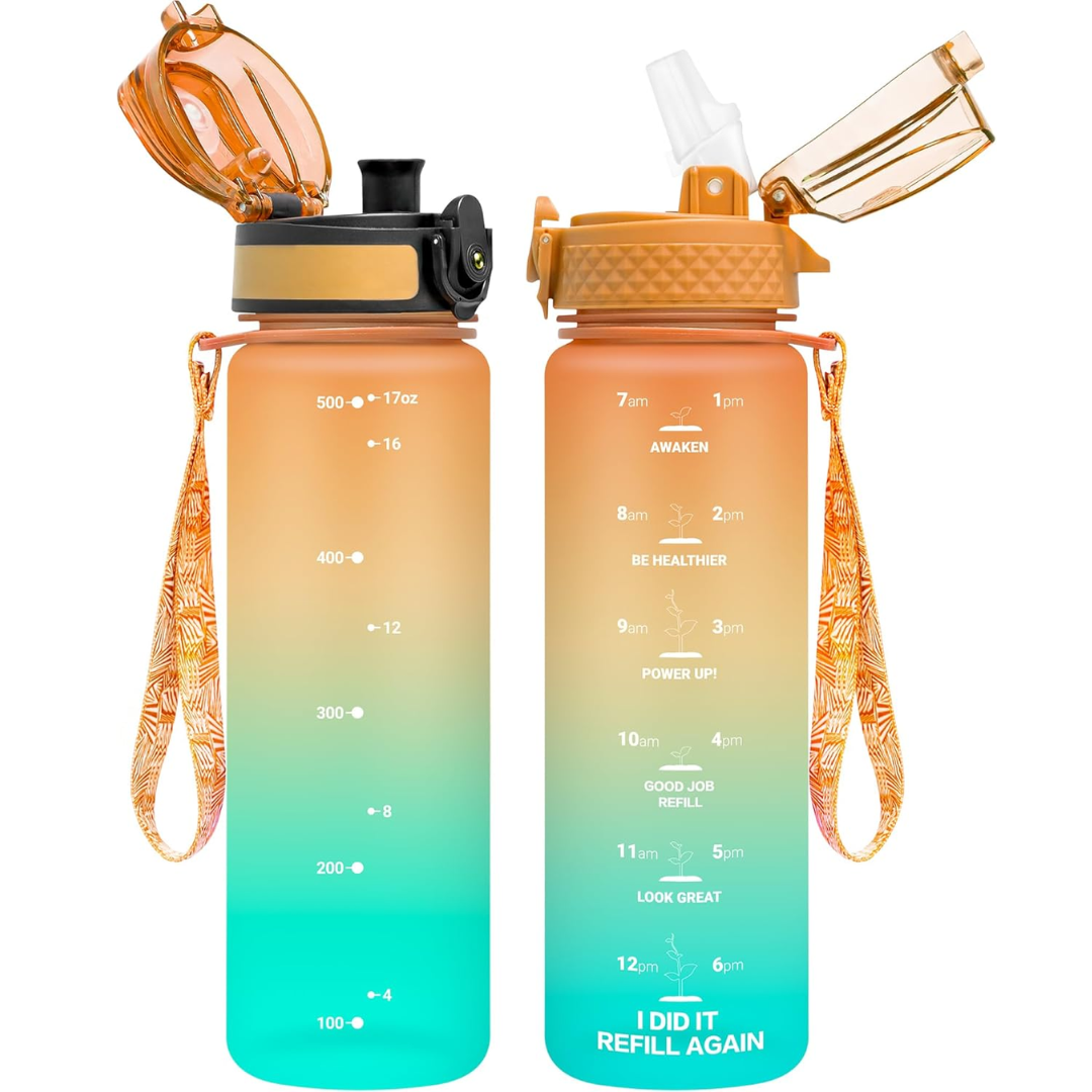 EcoFlow – Gourde Tritan Réutilisable Paille