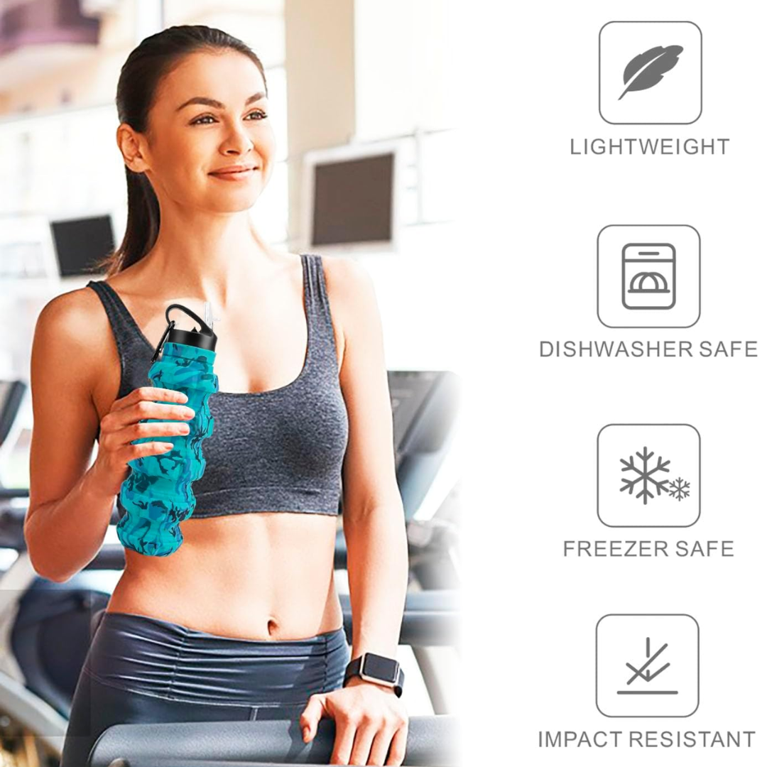 FlexiBottle – Gourde de Voyage Pliable 575ml