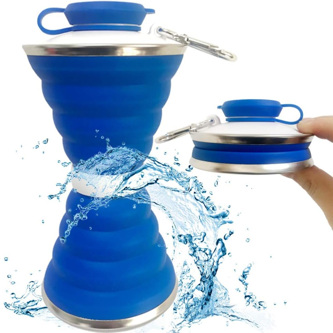 HydroFold - Gourde Pliable avec Mousqueton