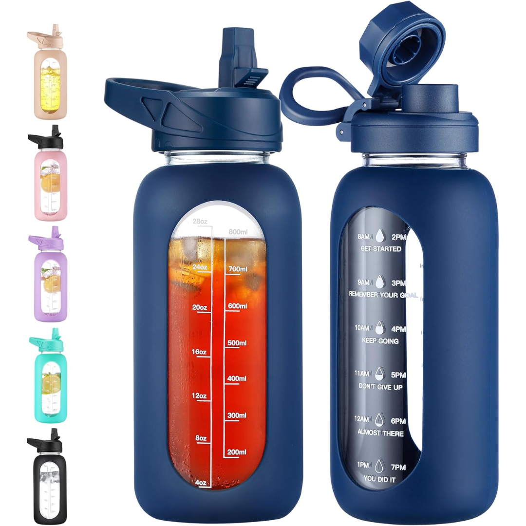 HydroGlow – Gourde Verre Motivation 900ml