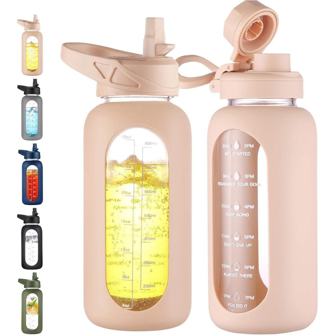 HydroGlow – Gourde Verre Motivation 900ml