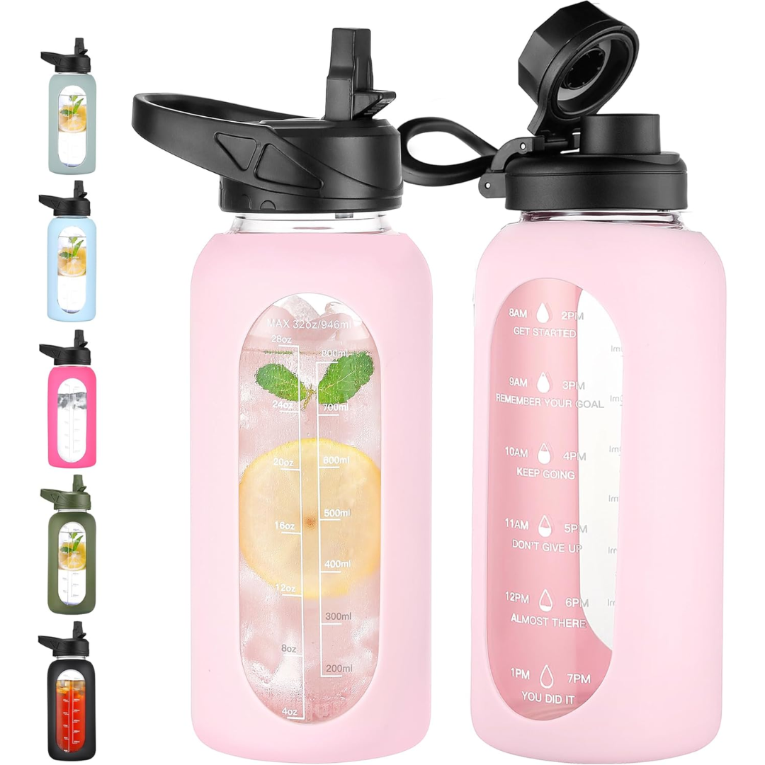 HydroGlow – Gourde Verre Motivation 900ml