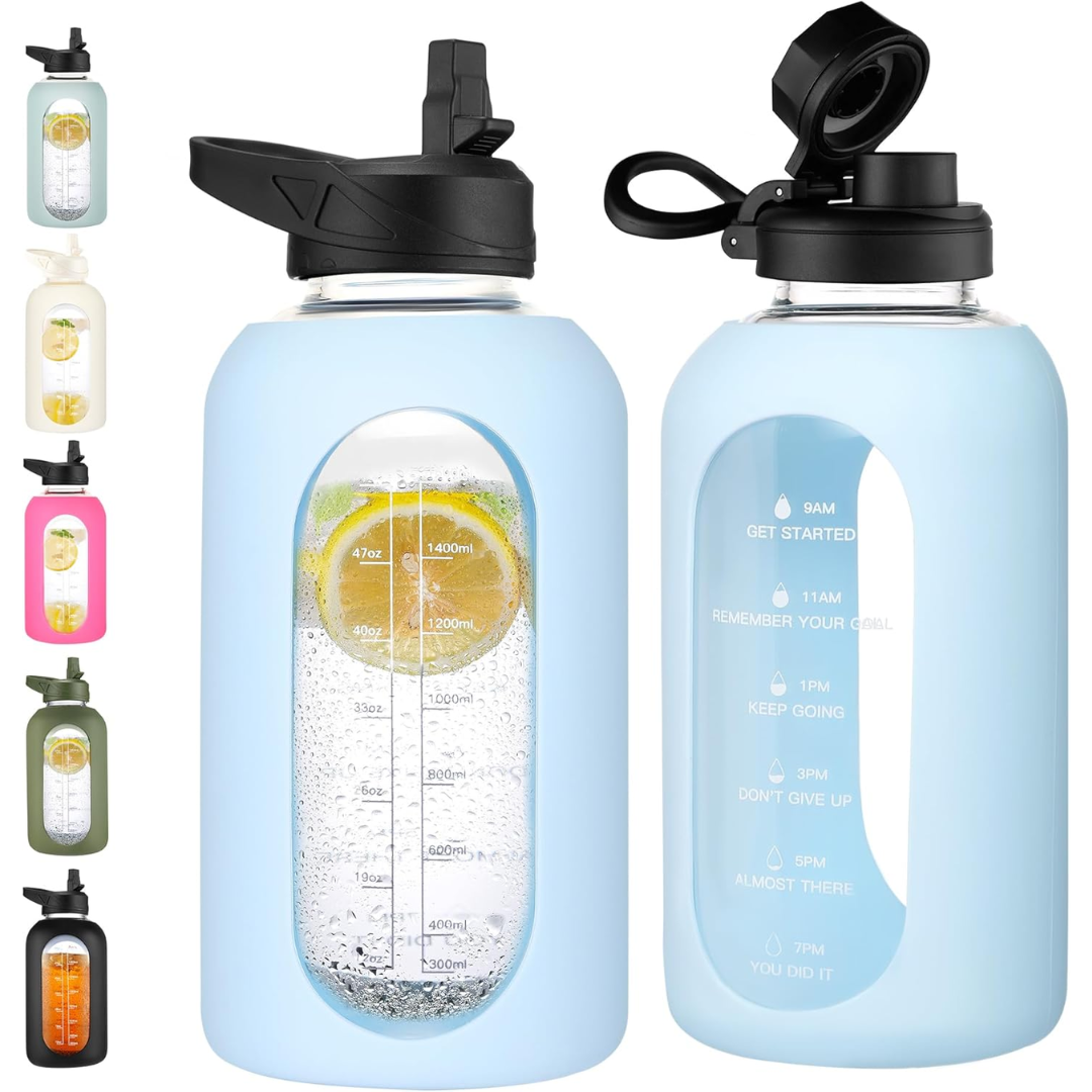 HydroGlow – Gourde Verre Motivation 900ml