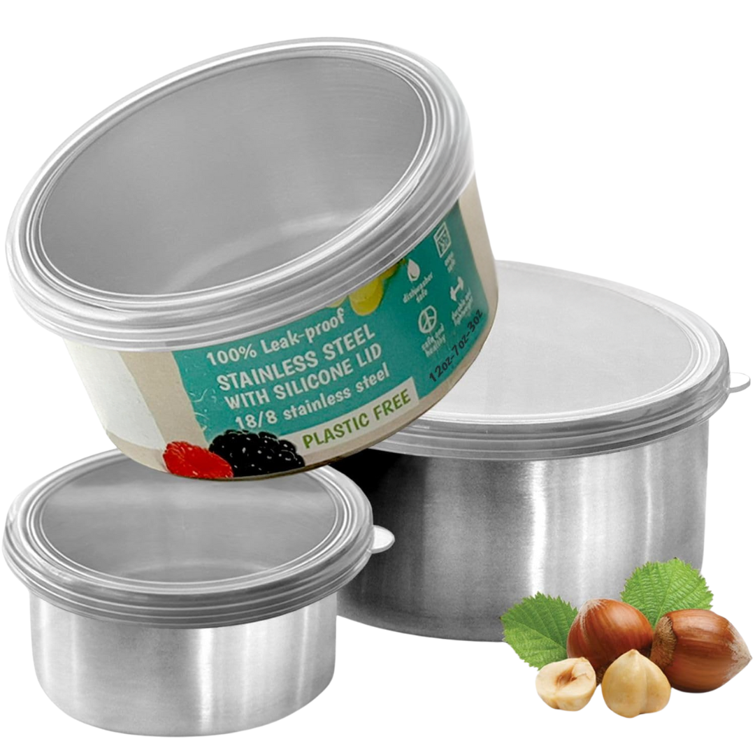 FreshBox - Set de Boîtes Repas en Acier Inoxydable